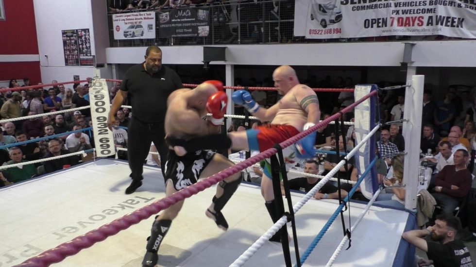 Fighter competing in the ring